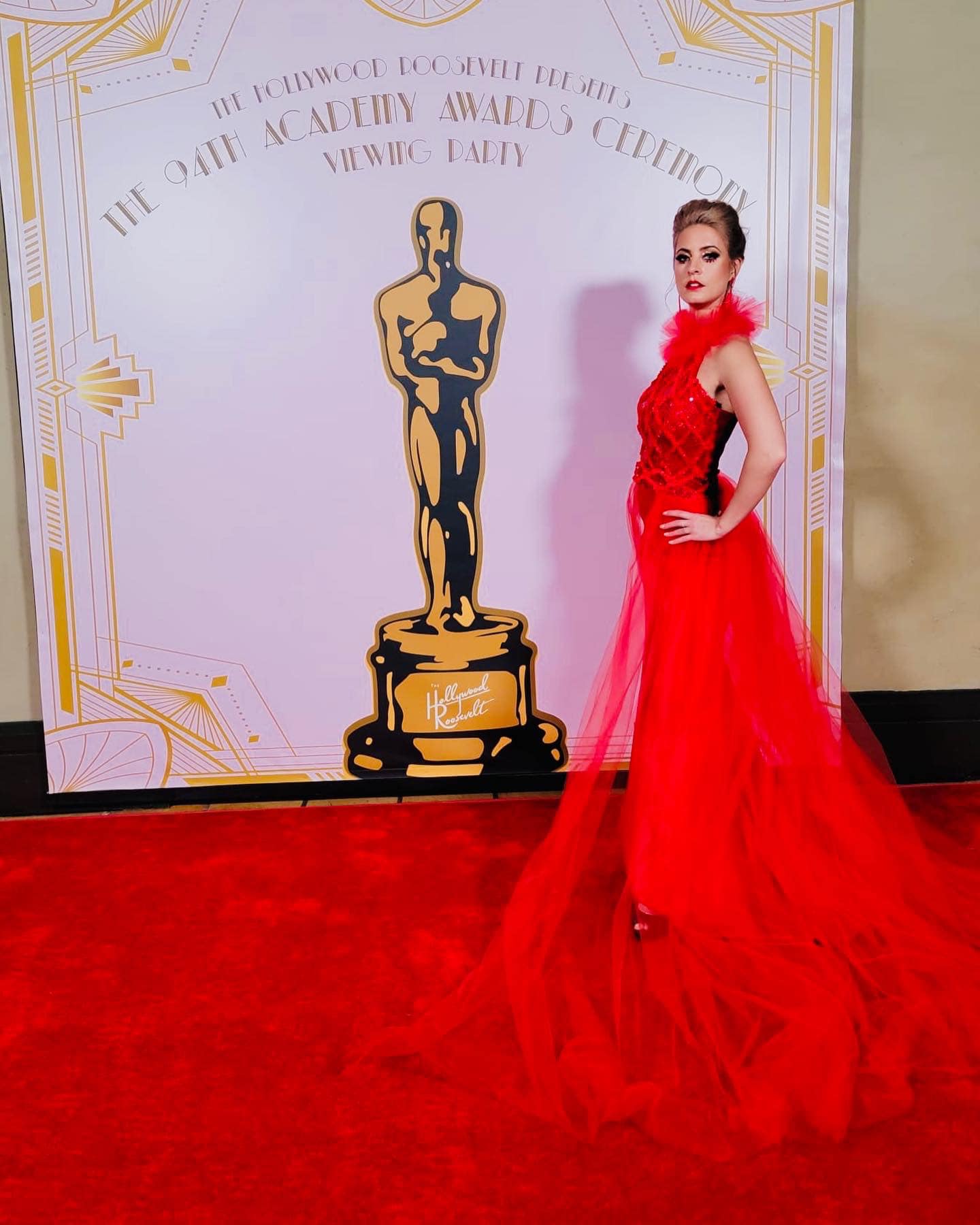 Cassandra Wallace wearing GGY Collections during The Oscars Weekend