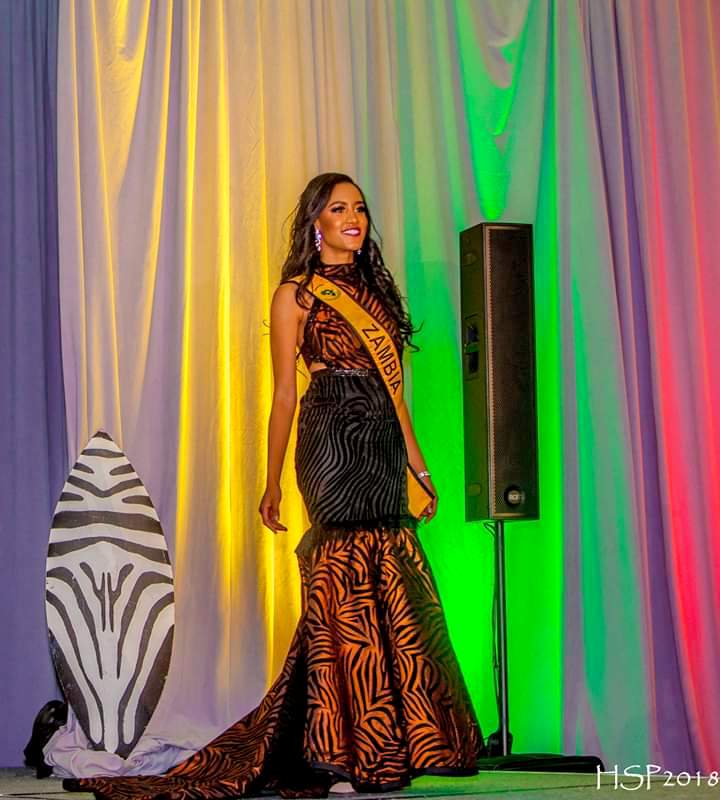 Pageant Queen Lukwesa Morin wearing GGY Collections